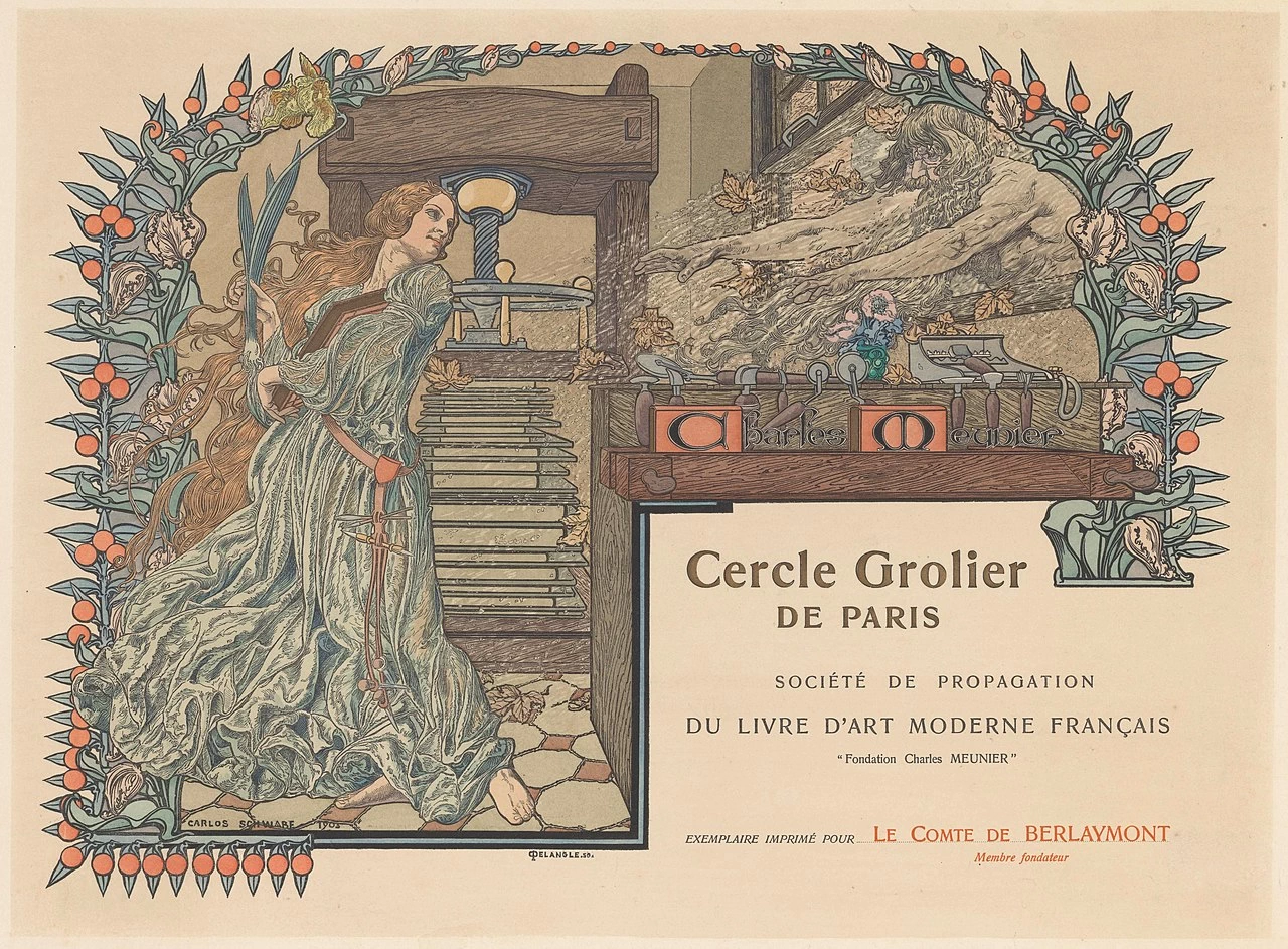 Poster per Cercle Grolier a Parigi